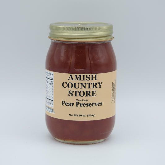 Pear Preserves with Cinnamon | Warm Spiced Fruit Spread | 20 oz