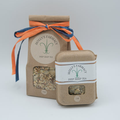 Deep Sleep Tea | Molly’s Farmacy Herbal Nighttime Blend | 1 oz & 4 oz