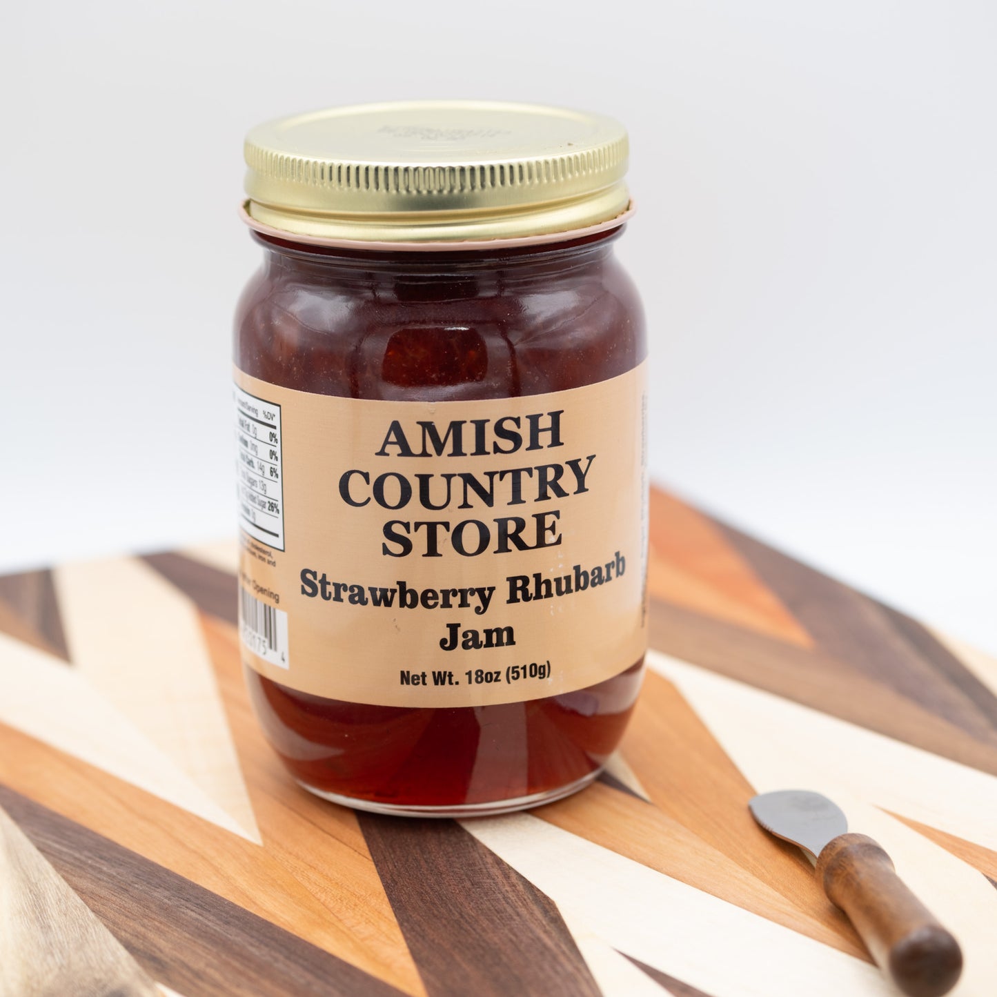 Old-Fashioned Strawberry Rhubarb Jam (18 oz) | Amish Country Store