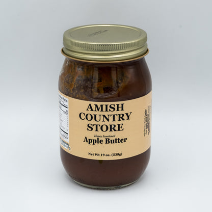 Honey Sweetened Apple Butter (19 oz) | Amish Country Store