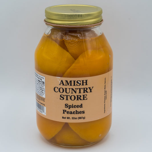 Old-Fashioned Spiced Peaches (32 oz) | Amish Country Store