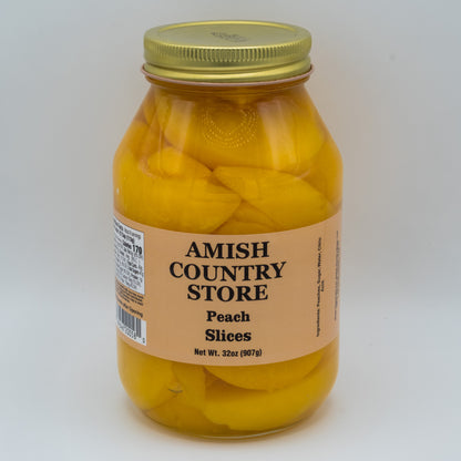 Jarred Sliced Peaches in Syrup | Country Pantry Favorite | 32 oz