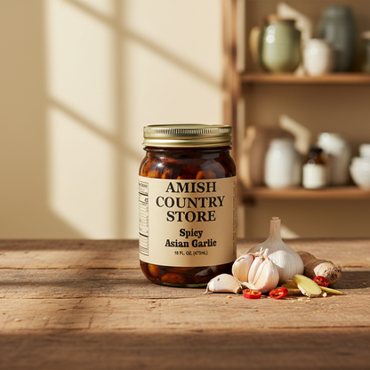 Old-Fashioned Spicy Asian Garlic (16oz) | Amish Country Store