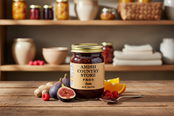 F.R.O.G. Jam (Fig, Raspberry, Orange & Ginger) 18 oz | Amish