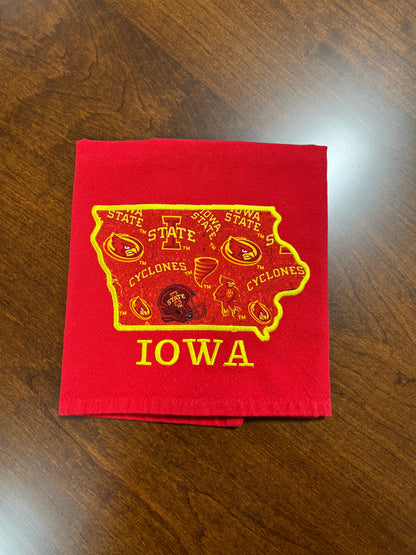 Locally Embroidered Iowa Dish Towel – Made in Lamoni