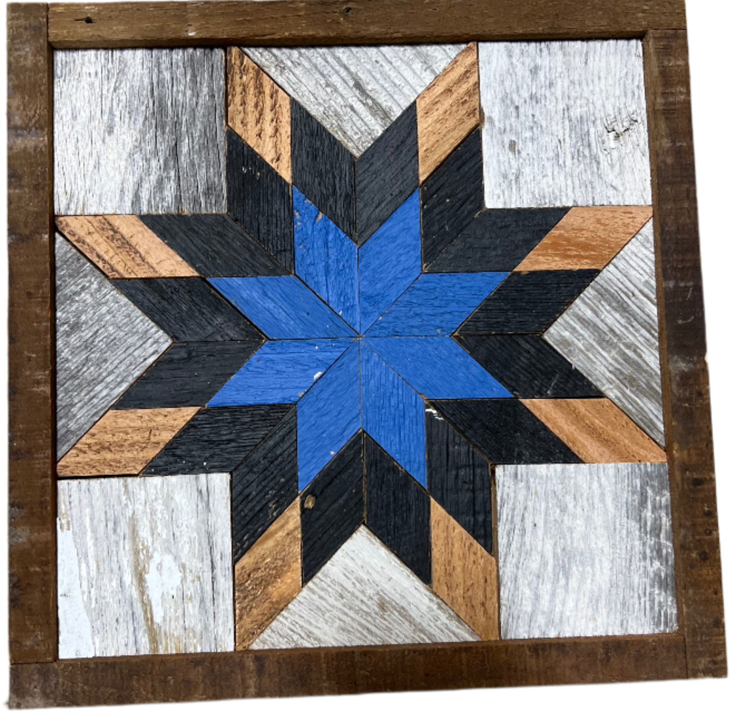Amish Handmade Barn Quilt - Square (10.5 in x 10.5 in x 1 in)