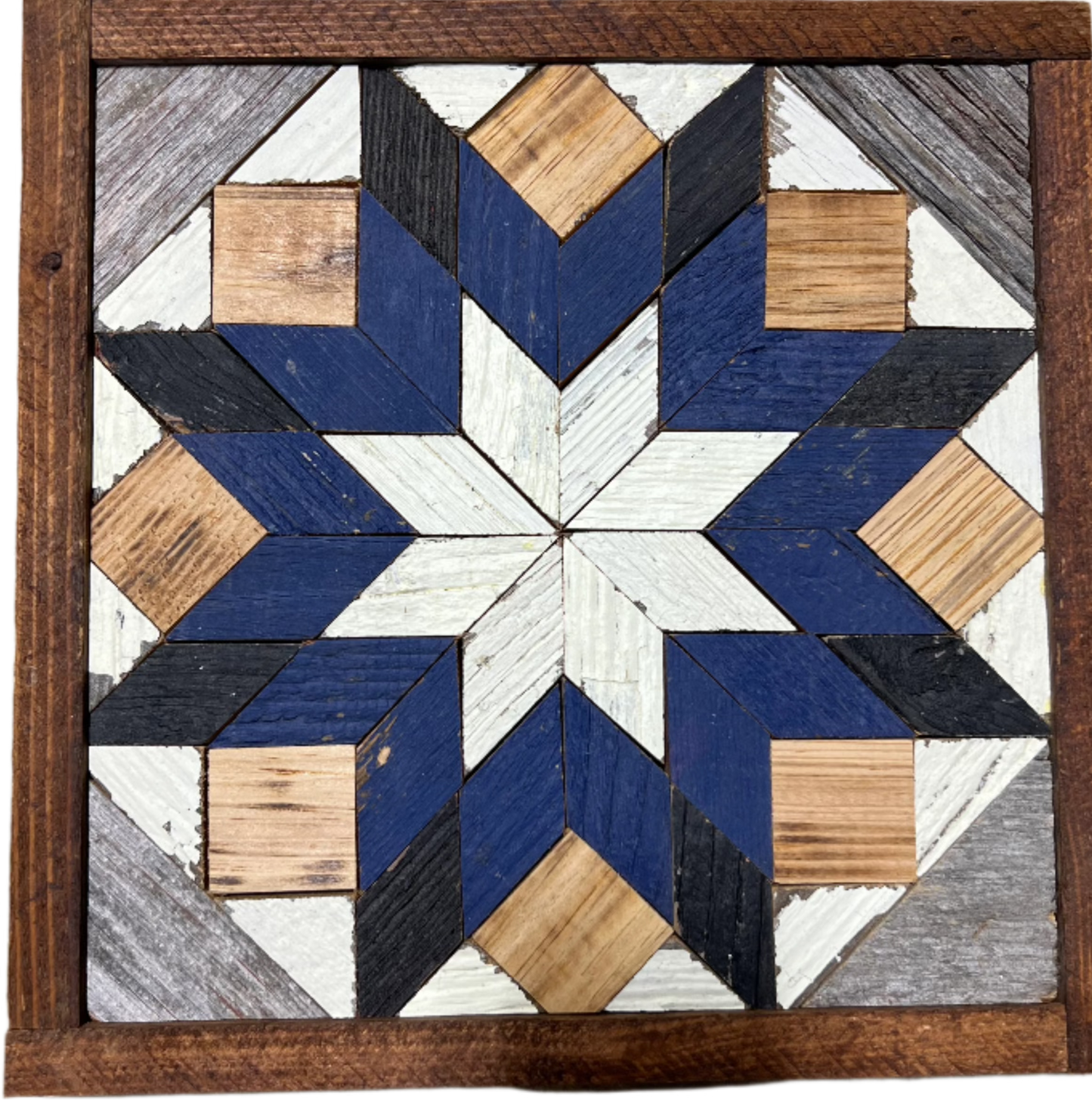 Amish Handmade Barn Quilt - Square (10.5 in x 10.5 in x 1 in)