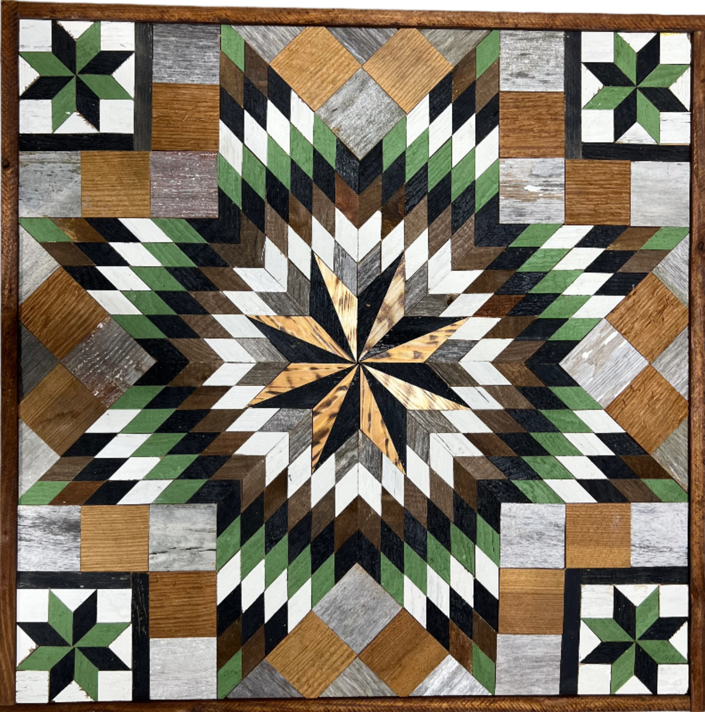 Amish Handmade Barn Quilt - Square (30.5 in x 30.5 in x 1 in)