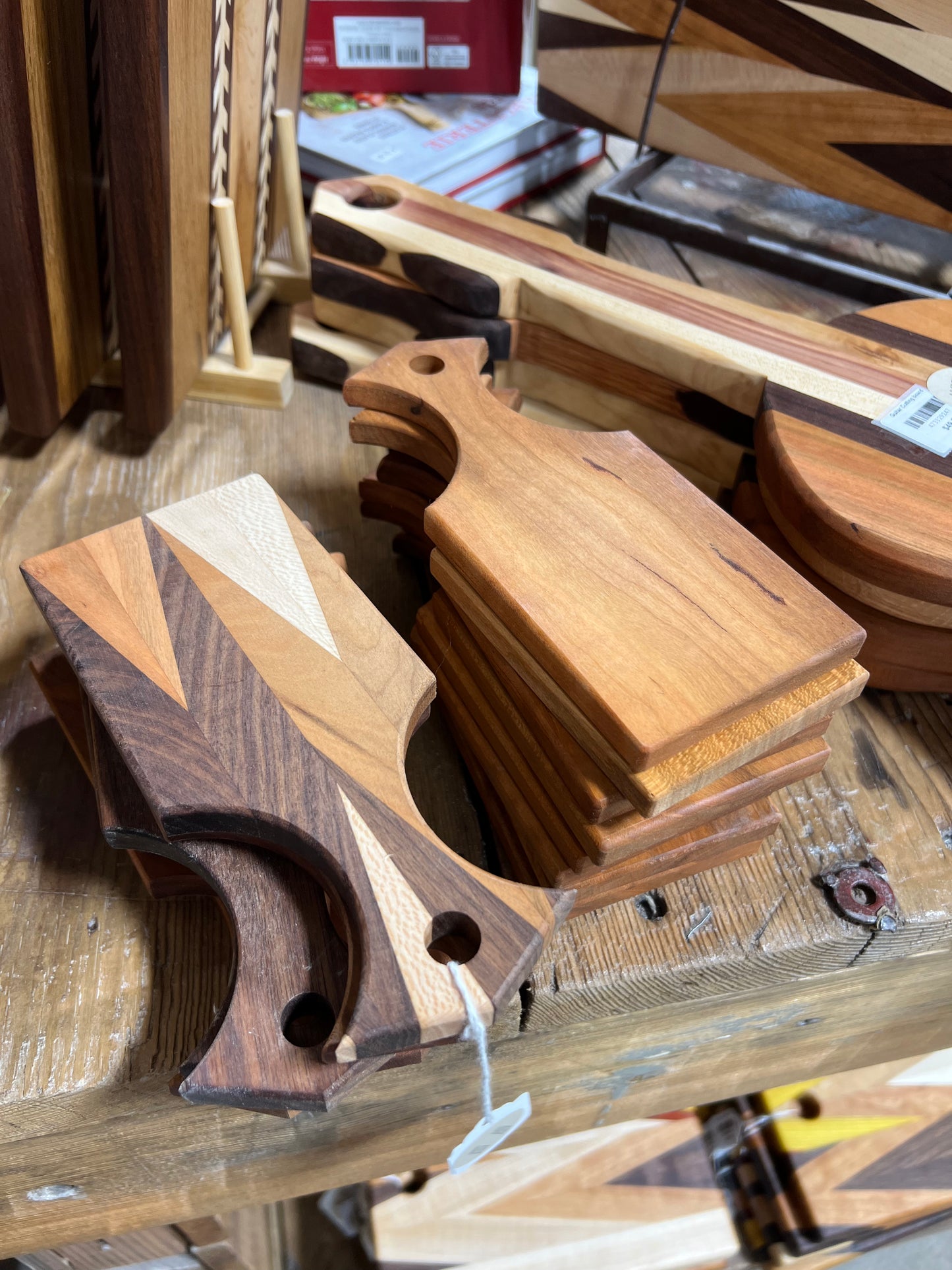 Mini Amish Cheese Board – Handcrafted 5” Hardwood Serving Piece