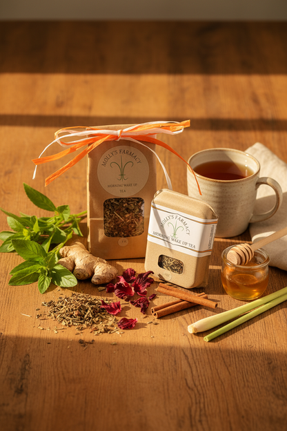 Morning Wake Up Tea | Handcrafted Energizing Herbal Tea Blend