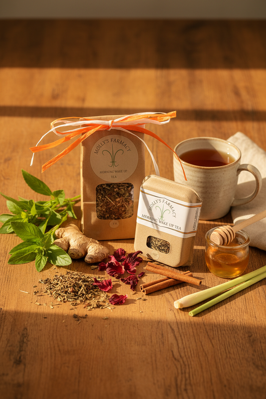 Morning Wake Up Tea | Handcrafted Energizing Herbal Tea Blend