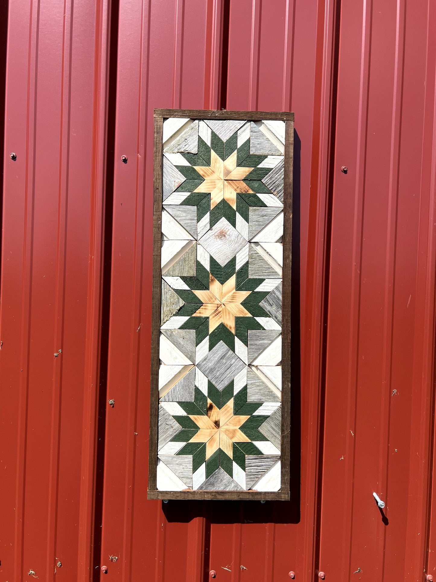 Amish Handmade Barn Quilt - Banner (10.5 in x 30 in)