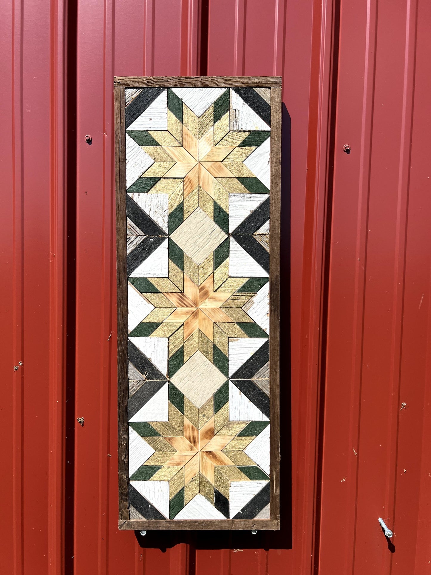 Amish Handmade Barn Quilt - Banner (10.5 in x 30 in)