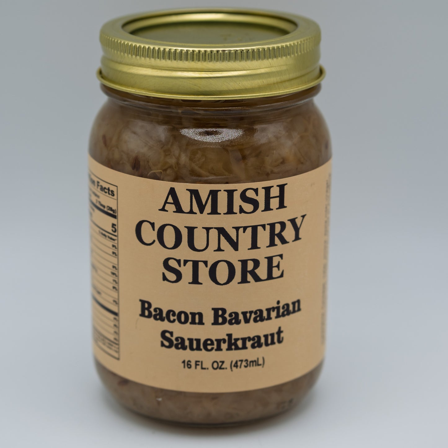 Old-Fashioned Bacon Bavarian Sauerkraut (16oz) | Amish Country Store