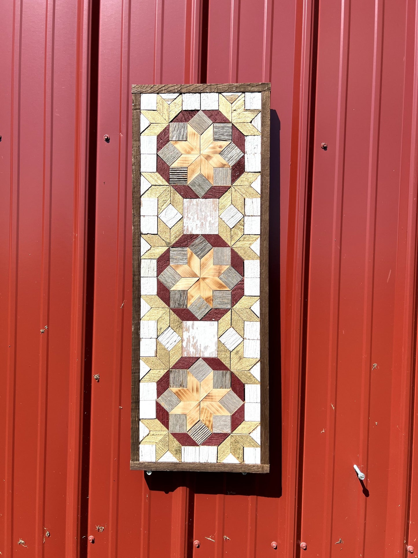 Amish Handmade Barn Quilt - Banner (10.5 in x 30 in)