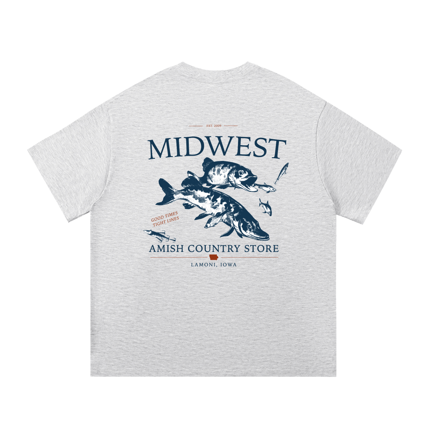 “Tight Lines, Good Times” Midwest Fishing T-Shirt – Amish Country Store