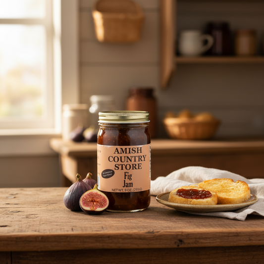 No Sugar Added Fig Jam | Old-Fashioned Country Spread | 9 oz.