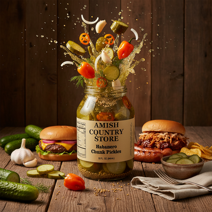 Habanero Pickle Chunks | Hot | 32 oz