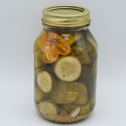 Habanero Pickle Chunks | Hot | 32 oz