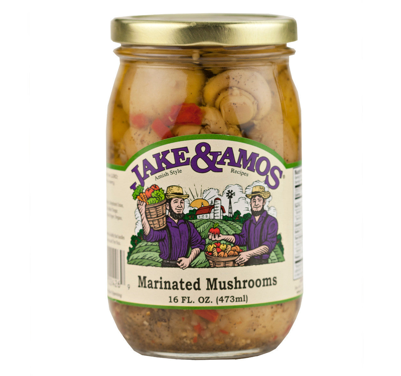 Old-Fashioned Marinated Mushrooms (32oz) |  Jake & Amos