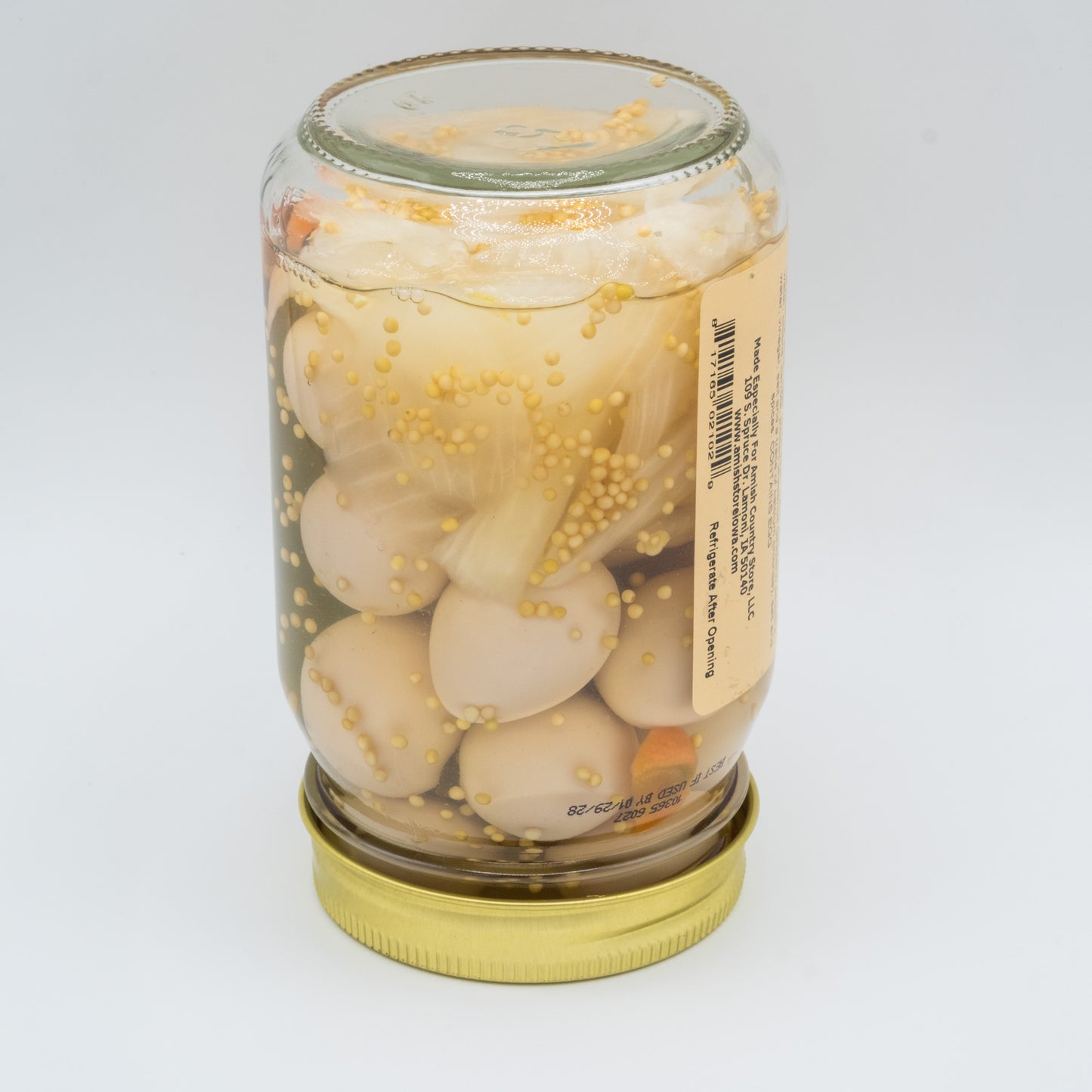 Mild Pickled Quail Eggs (16 oz) | Amish Country Store