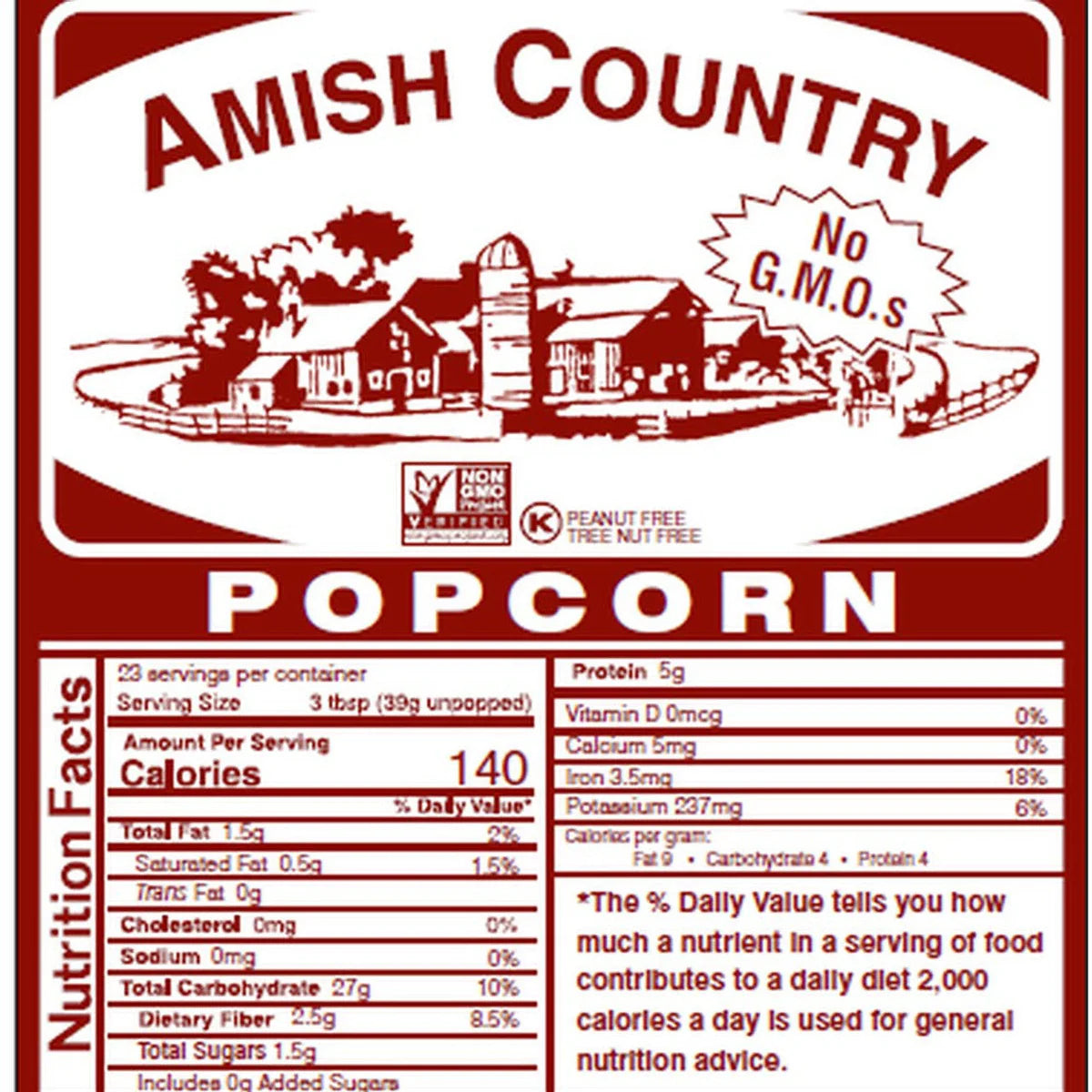 Amish Rainbow Popcorn Kernels (2 lb Bag) | Amish Country Store
