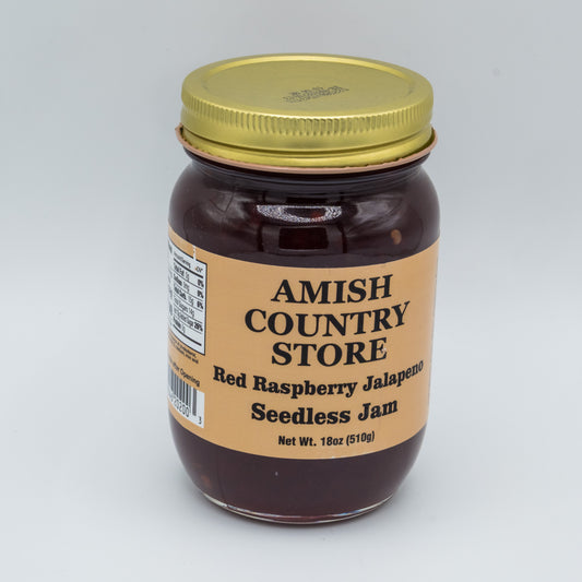 Old-Fashioned Seedless Red Raspberry Jam (18 oz) | Amish Country Store