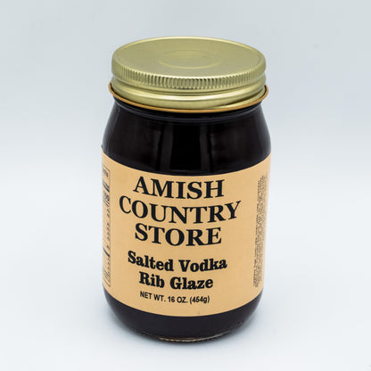 Salted Vodka Rib Glaze | Award-Winning Sweet & Salty BBQ Glaze | 16 oz