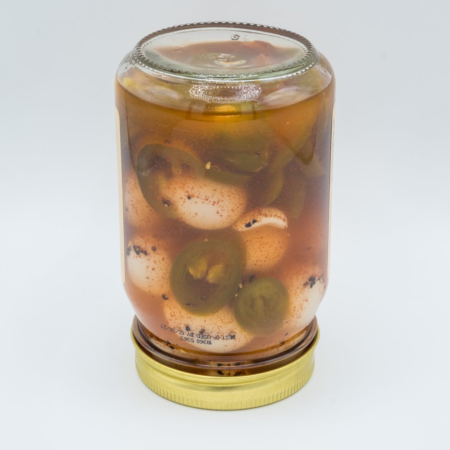Spicy Pickled Quail Eggs (16 oz) | Amish Country Store