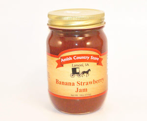 Banana Strawberry Jam 18 oz - Amish Country Store- bringing Amish quality into your home.