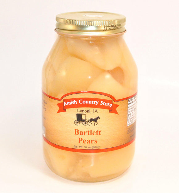 Bartlett Pears 32 oz - Amish Country Store- bringing Amish quality into your home.