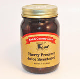 Cherry Preserve Juice Sweetened 16 oz - Amish Country Store- bringing Amish quality into your home.