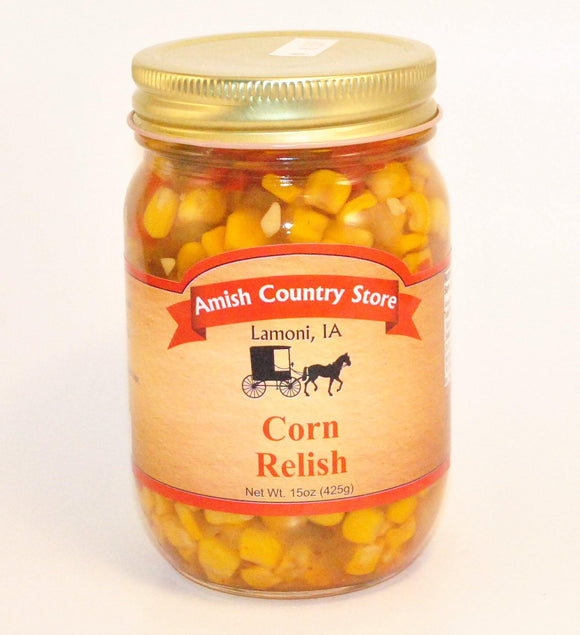 Corn Relish 15 oz - Amish Country Store- bringing Amish quality into your home.