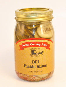Dill Pickle Slims 16 oz - Amish Country Store- bringing Amish quality into your home.