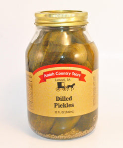 Dilled Pickles 32 oz - Amish Country Store- bringing Amish quality into your home.