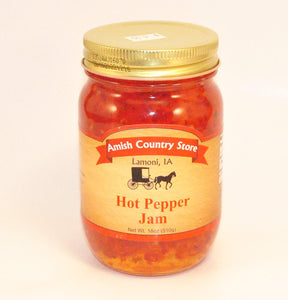 Hot Pepper Jam 18oz - Amish Country Store- bringing Amish quality into your home.
