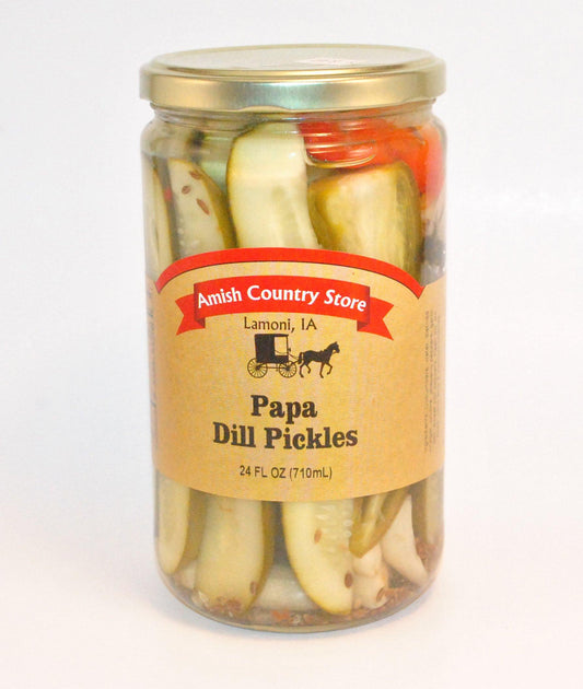 Papa Dill Pickles 24 oz - Amish Country Store- bringing Amish quality into your home.