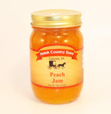 Peach Jam 18oz - Amish Country Store- bringing Amish quality into your home.
