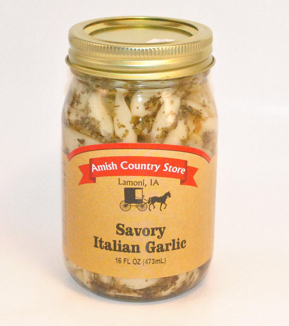 Savory Italian Garlic 16oz - Amish Country Store- bringing Amish quality into your home.