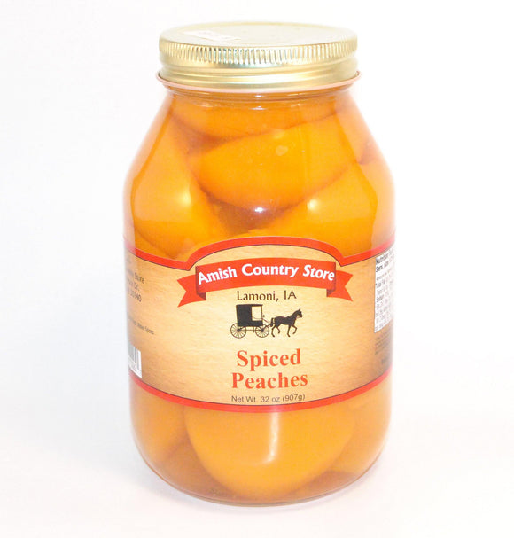 Spiced Peaches 32oz - Amish Country Store- bringing Amish quality into your home.