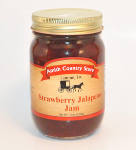 Strawberry Jalapeno Jam 18oz - Amish Country Store- bringing Amish quality into your home.
