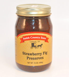 Strawberry Fig Preserve 16oz - Amish Country Store- bringing Amish quality into your home.