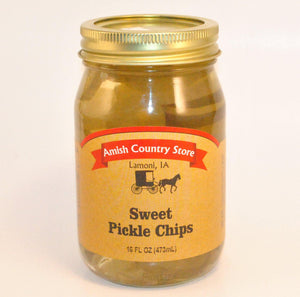 Sweet pickle chips 16 oz - Amish Country Store- bringing Amish quality into your home.