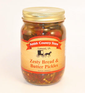 Zesty Bread & Butter Pickles 15 oz - Amish Country Store- bringing Amish quality into your home.