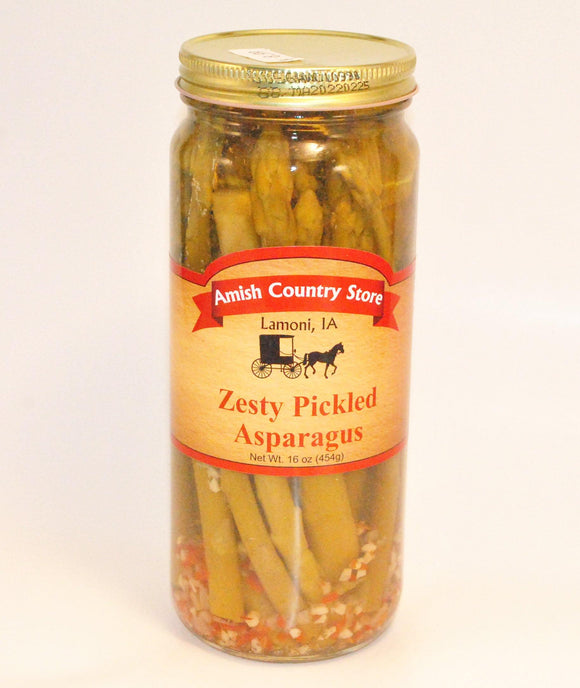 Zesty Pickled Asparagus 16oz - Amish Country Store- bringing Amish quality into your home.