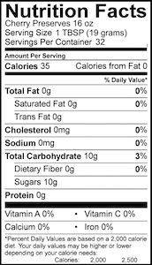 Cherry Preserves 16 oz - Amish Country Store- bringing Amish quality into your home.