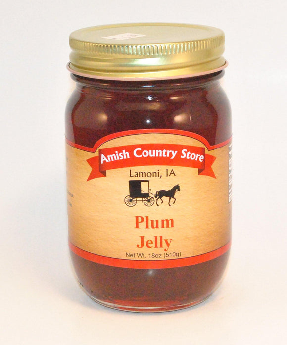 Plum Jelly 18oz - Amish Country Store- bringing Amish quality into your home.